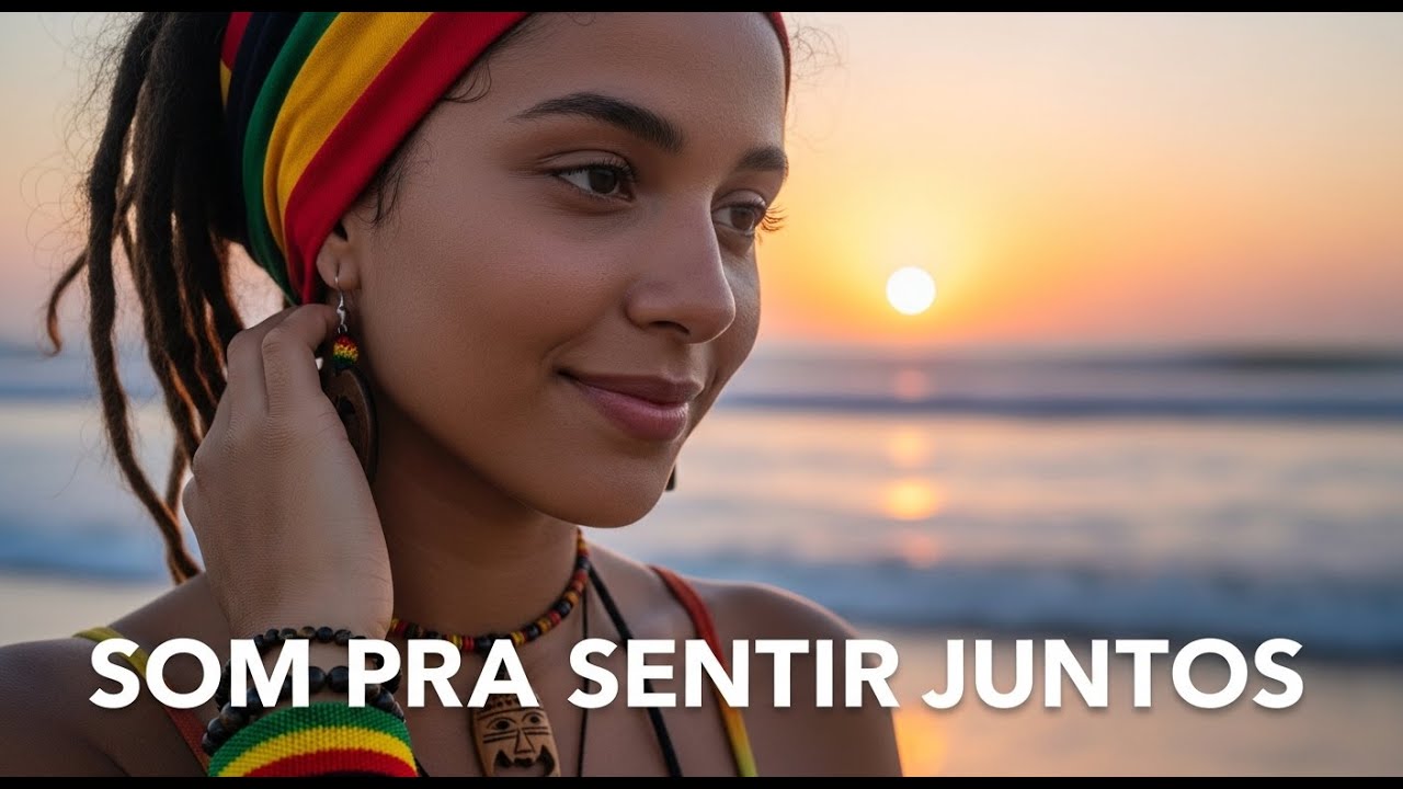 Reggae Brasileiro Romântico 🌞 1 Hora de Vibração Positiva | Letras na Tela