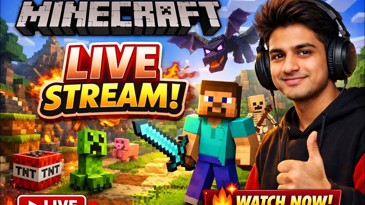 minecraft live stream 😎#live