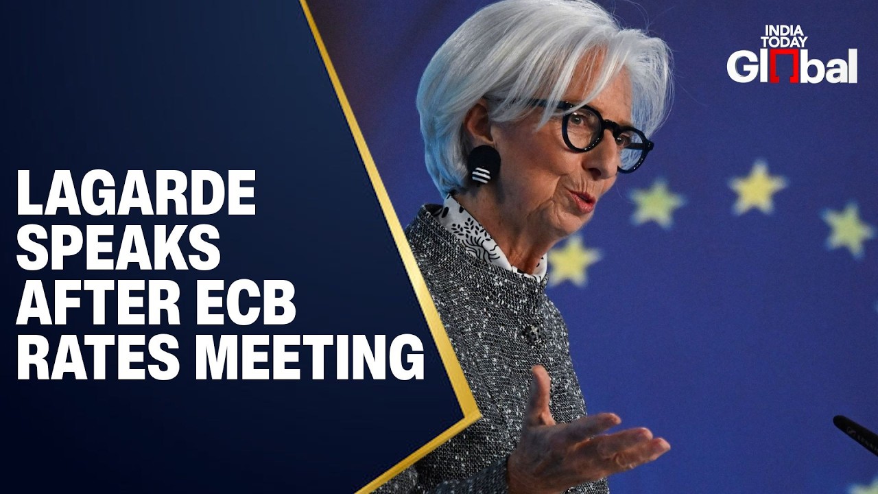 LIVE: ECB President Lagarde Speaks After Interest Rate Decision