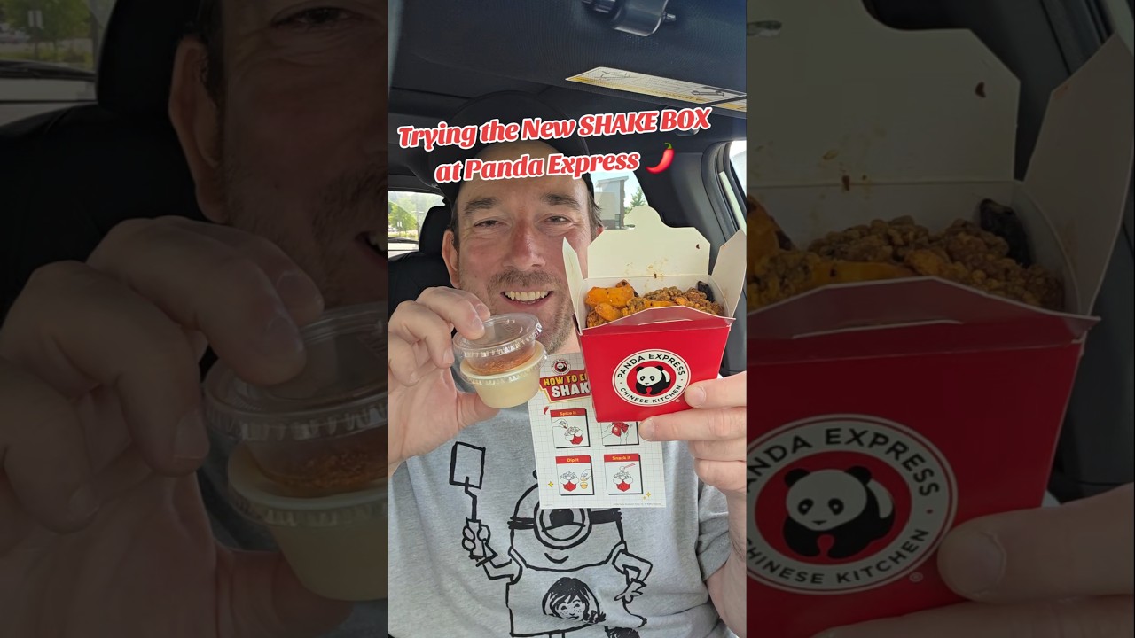 Пробую новую SHAKE BOX от Panda Express 🔥🌶 #pandaexpress #обзореды