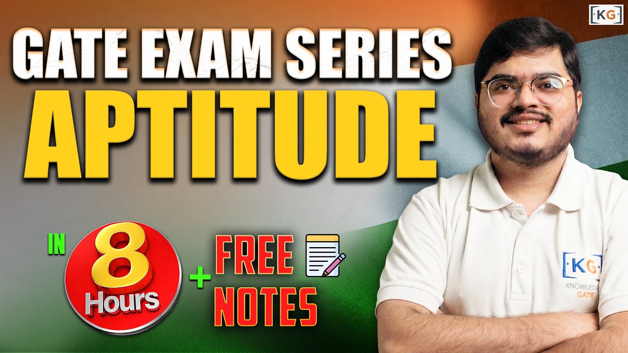 GATE Aptitude One Shot 2026 | Complete Quantitative Aptitude & Reasoning in One Video