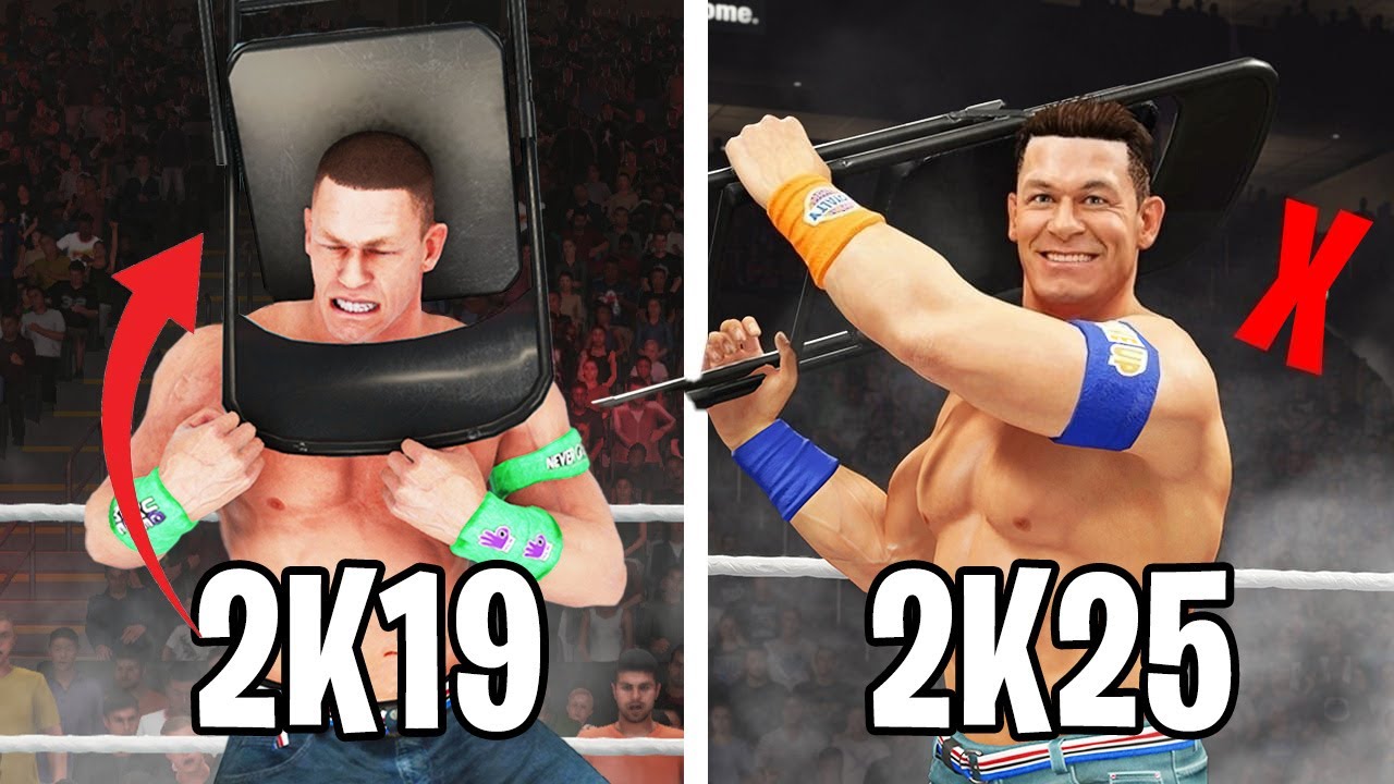 16 Things WWE 2K19 Did Better Than WWE 2K25 (Squash match,chair action)