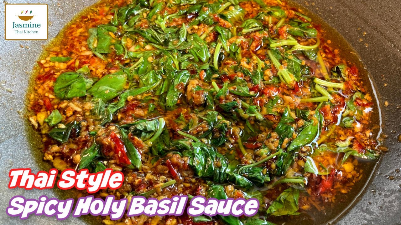 Ep39 Thai Style Spicy Holy Basil / Pad Krapow / ซอสผัดกระเพรา เทคนิคง่ายๆ สีสวย เก็บไว้ได้นาน