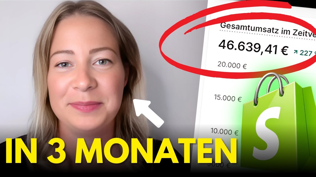 Sie verdient 46.639 EUR in 3 Monaten mit Shopify Dropshipping - Erfolgsinterview mit Janine