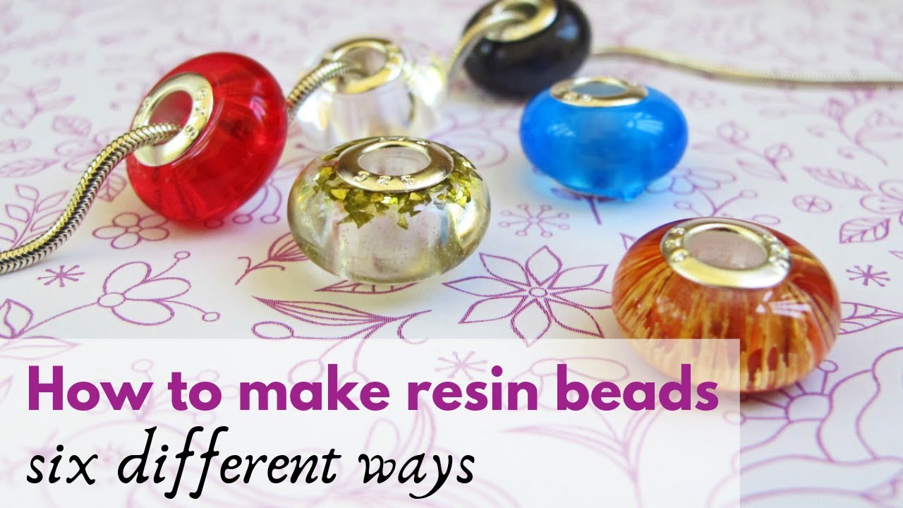 How to make beads with resin