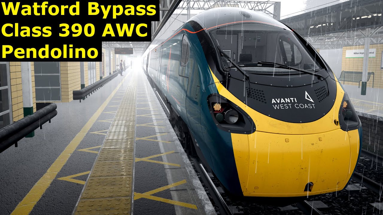 Watford Bypass - Class 390 AWC Pendolino