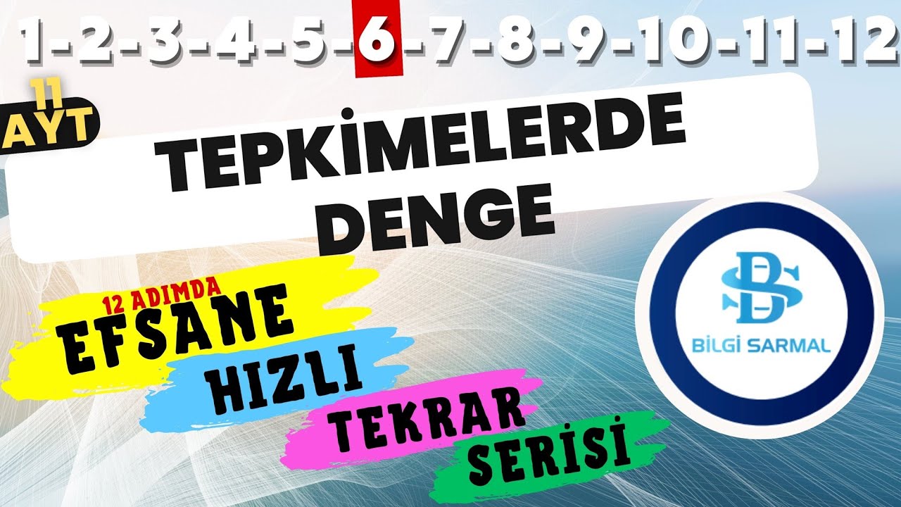 KİMYASAL TEPKİMELERDE DENGE SORU ÇÖZÜMÜ - 11. SINIF KİMYA - AYT KİMYA
