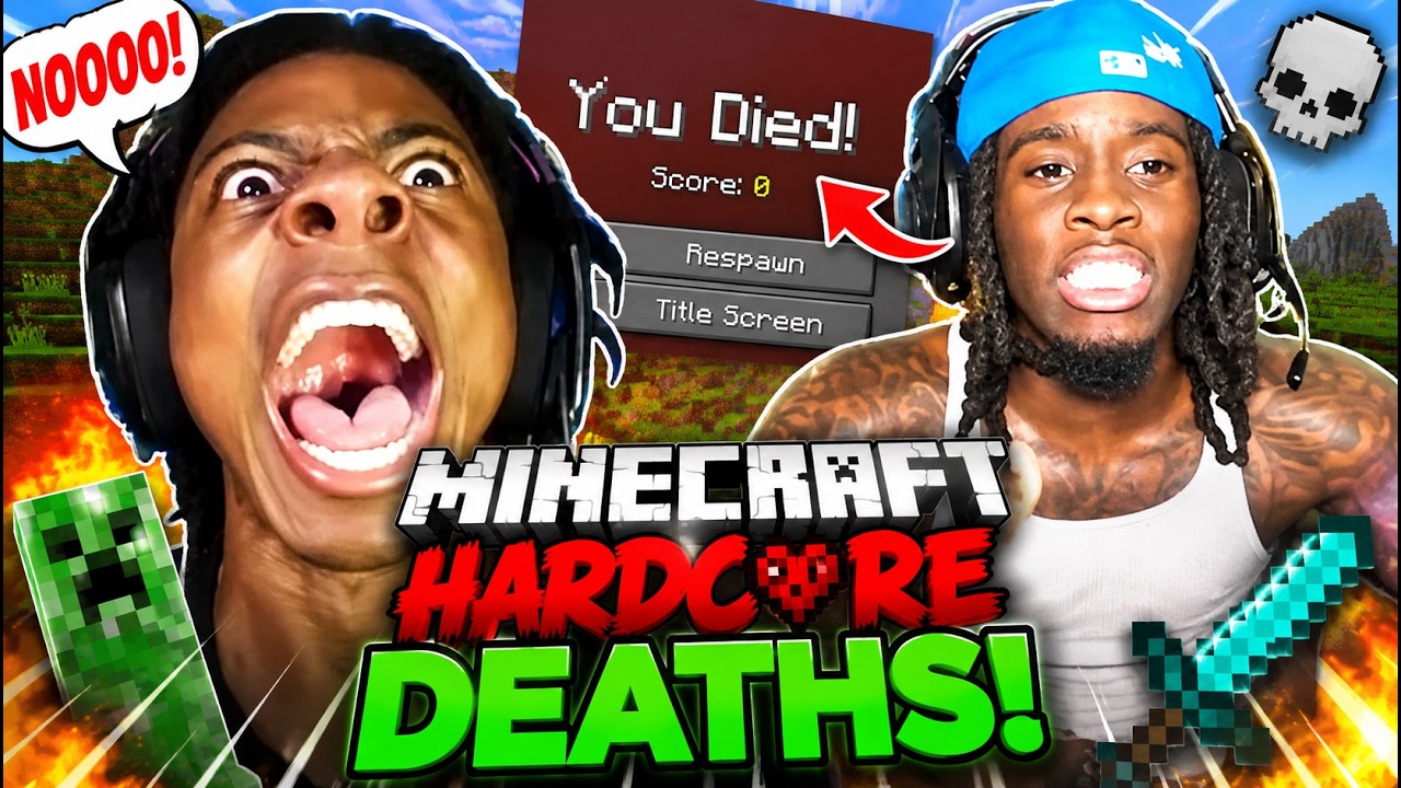 EVERY TIME Kai and Speed DIED MINECRAFT HARDCORE Season 2 Day 1 (Compilation)