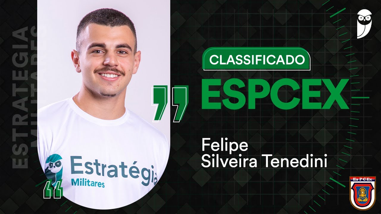 EsPCEx 2023: Bate-papo com classificado, Felipe Tenedini. Confira!