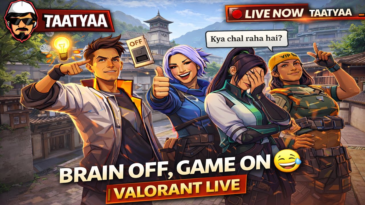 🔴 BRAIN OFF, GAME ON 😅 | VALORANT LIVE #valorant #valorantlive #fpsgaming #trending