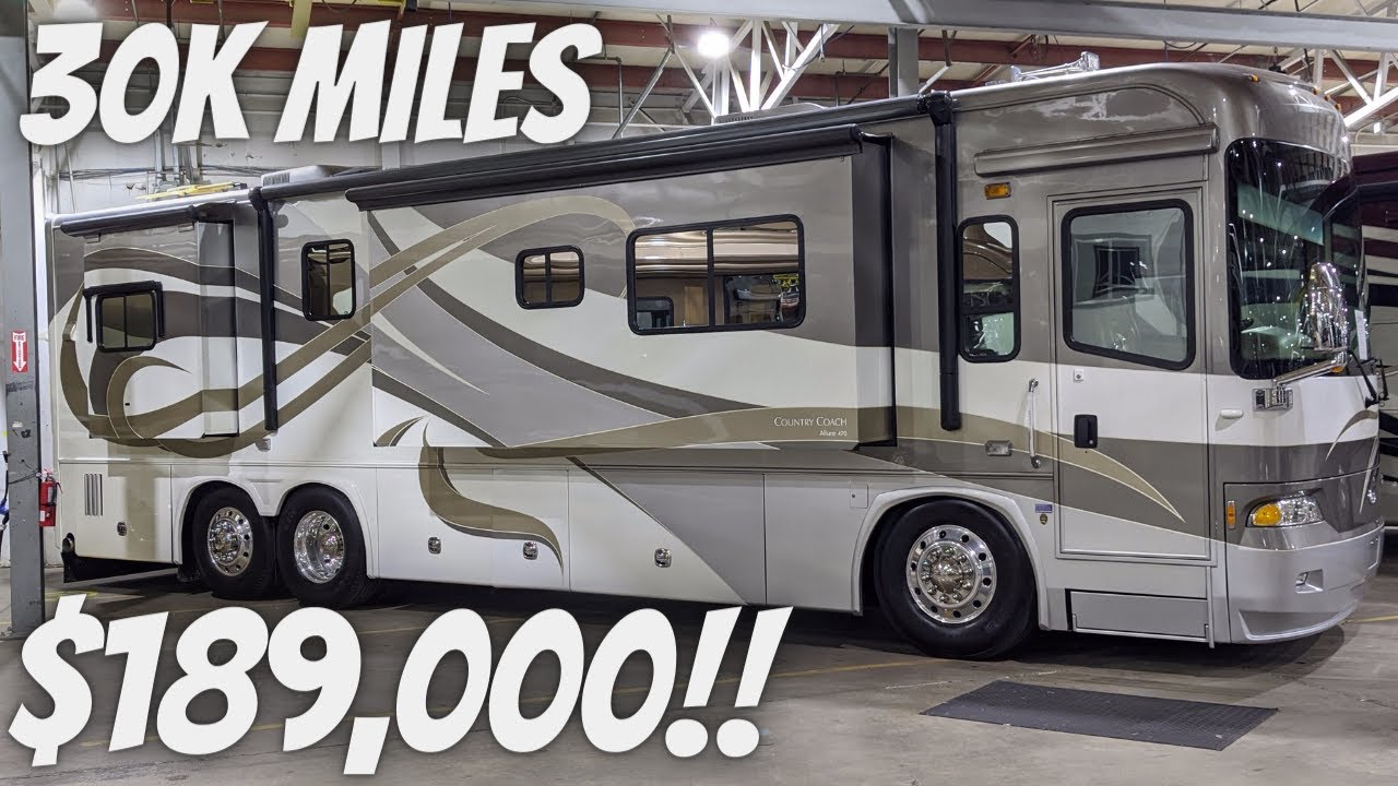 RARE 37' COUNTRY COACH ALLURE 470 WITH TAG AXLE FOR SALE IN OREGON