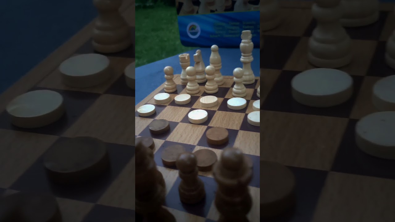 Travel chess and checkers - Дорожні Шахи та шашки у металевій коробці Cayro,751♟