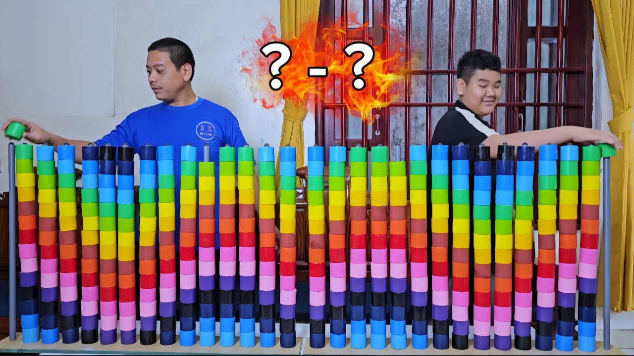 💕💕💕 Family Game | Color Roll Puzzle Challenge, Who's Faster ☆ Level 15