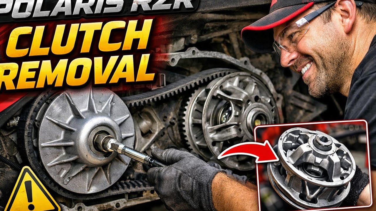 Polaris RZR 1000 Rust-Jam Clutch Removal (Stuck Clutch Fix) 🛠️⚙️ #Polaris #RZR #Clutch #Removal #Fix