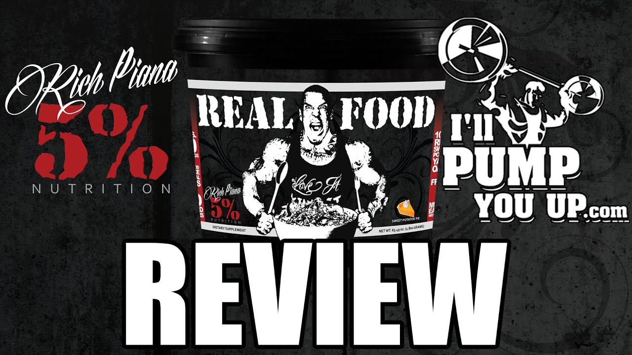 Rich Piana 5% Nutrition Real Food Supplement Review and Taste Test
