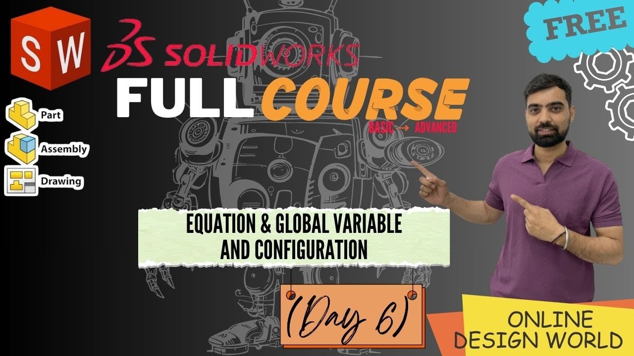 SOLIDWORKS Equation & Global Variable and configuration