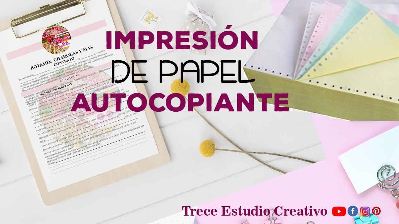 Impresión de papel autocopiante