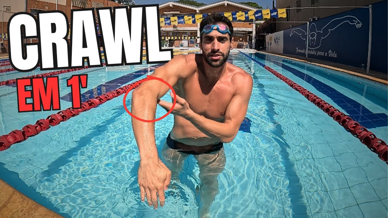 COMO APRENDER A NADAR CRAWL EM 1 MINUTO