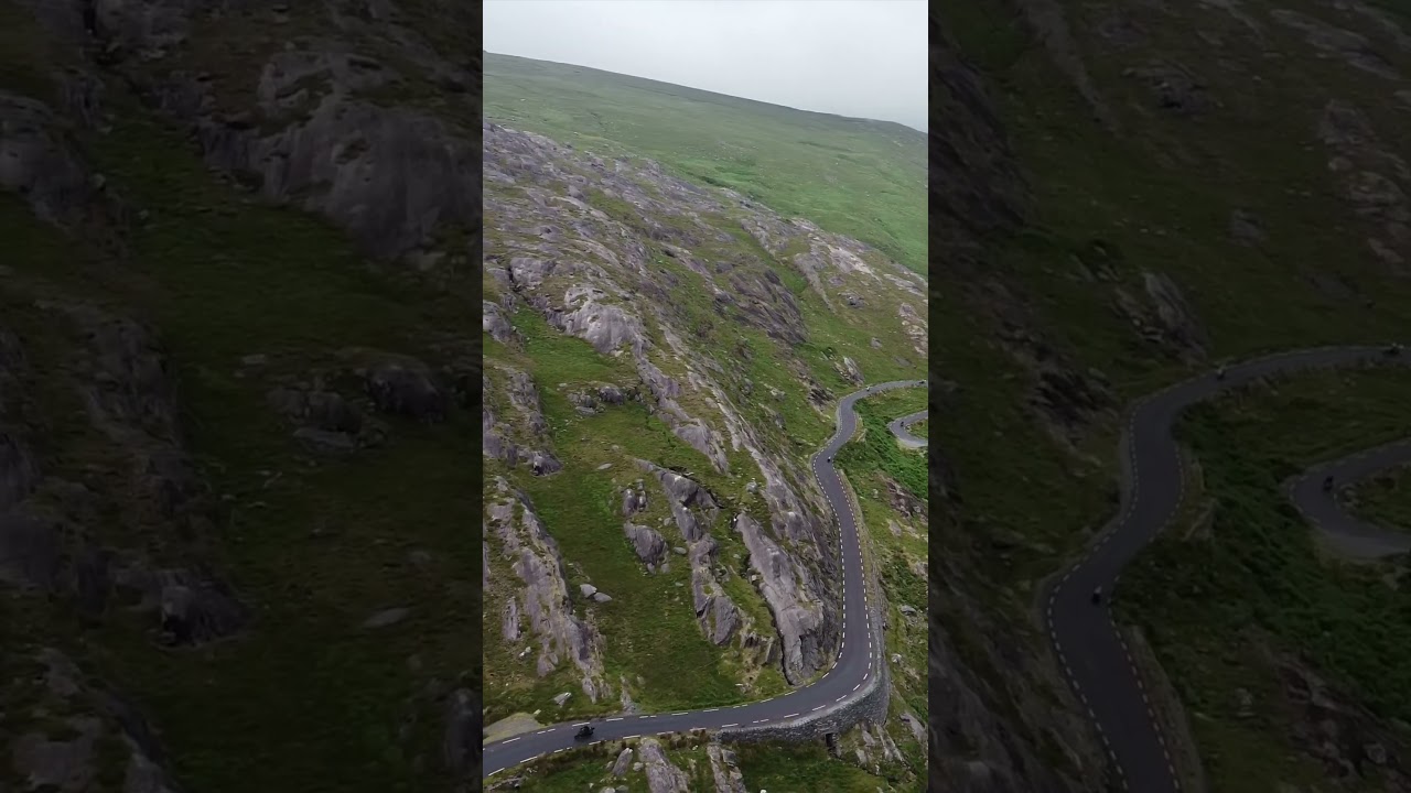 Is this Ireland's most incredible road? 🇮🇪 The views from the drone are just insane!