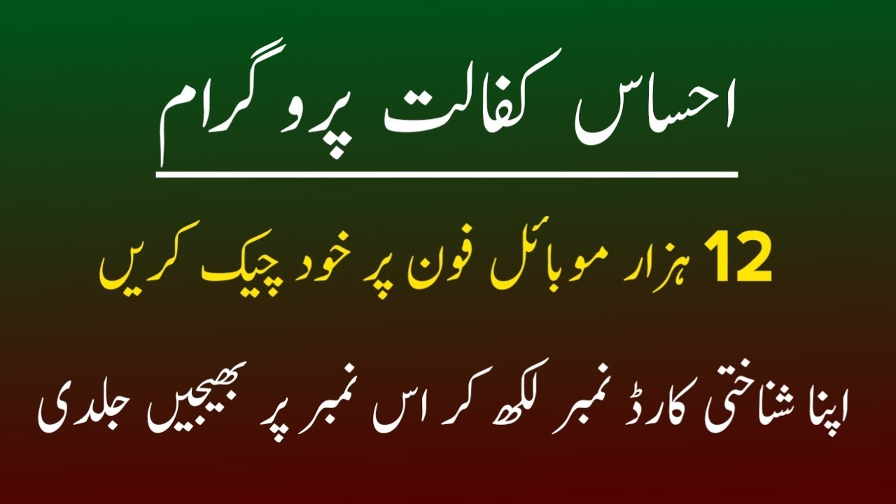 Ehsaas Kafalat Program 12000 Check Code 2021 || Ehsaas Cash Program | Ehsas Program | Urdu Techy