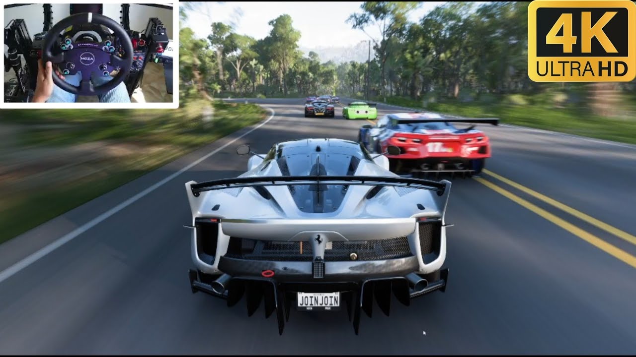 Sensasi Naik Ferrari FXX K-Evo - Forza Horizon 5 - Moza Steering Wheel Gameplay 