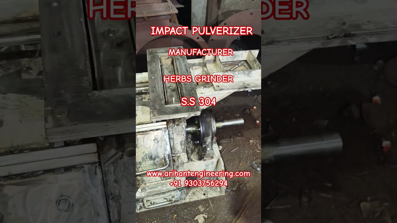 IMPACT PULVERIZER,S.S 304  PULVERIZER,HERBS GRINDER,15HP PULVERIZER,MANUFACTURER#machine #pulverizer