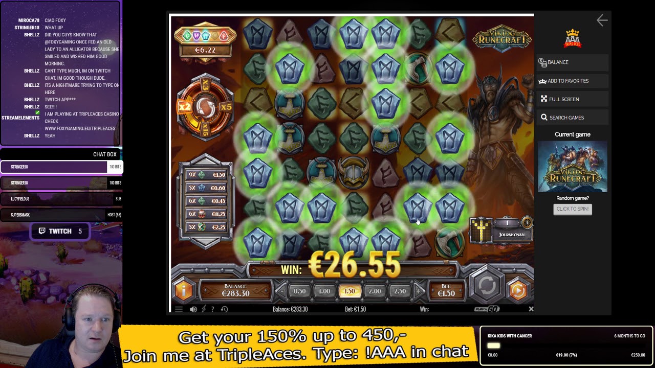 Big win on viking runecraft from the bonus game