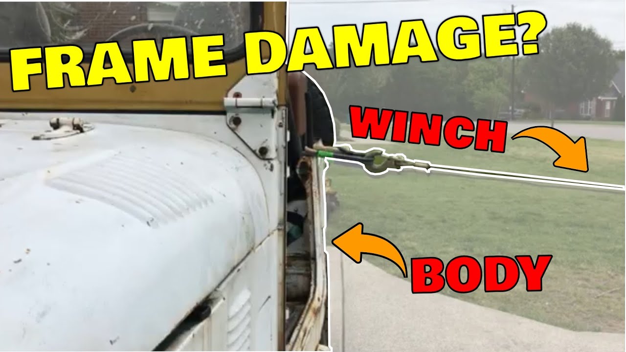 Attempting to straighten the rolled FJ40