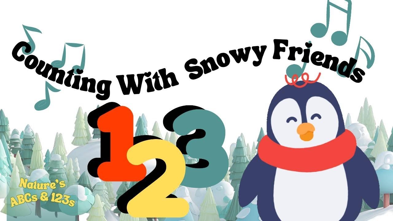 Counting With Snowy Friends ❄️ | Fun Winter Animal Counting Song for Kids