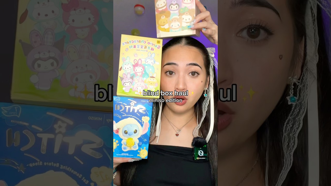 vinyl plush blind box haul 🤍 #myminisousa #minisoambassador #sanrio #disney #stitch #blindbox #fyp