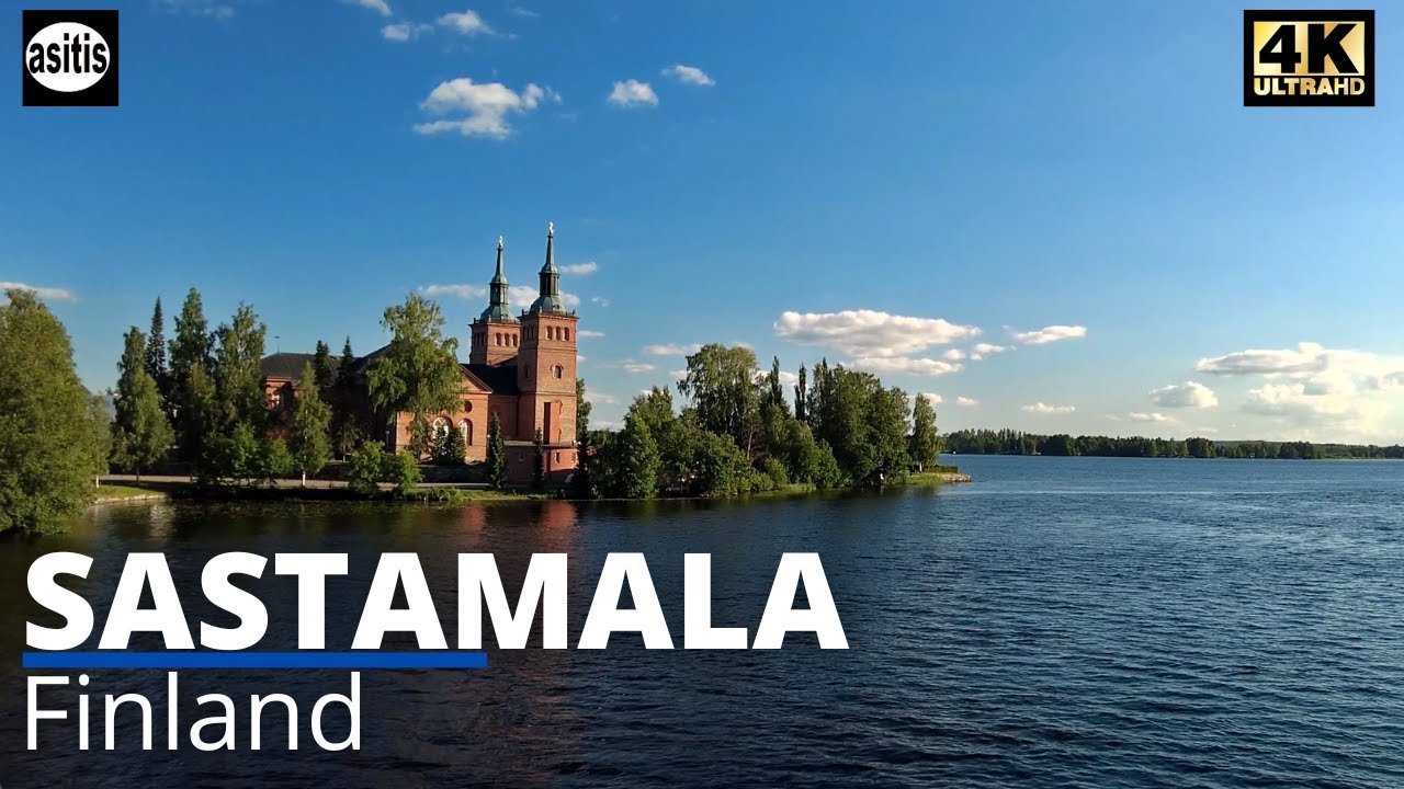 Finland City Walks: Summer Evening Walk through Sastamala City Center (July 2022)
