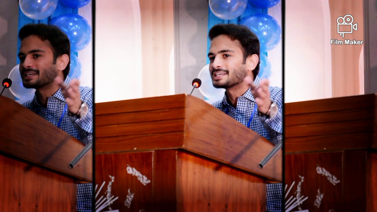 Urdu welcome speech by Muhammad izaz charsadda at University of peshawar