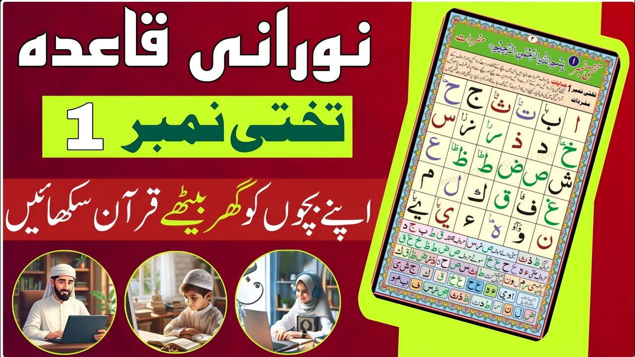 Noorani Qaida Lesson 1 | First Chapter | Sohail Ki Class