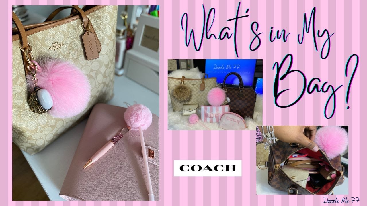 What’s in my Bag & Switcharoo 👛 COACH City Tote in Gold/Light Khaki/Saddle