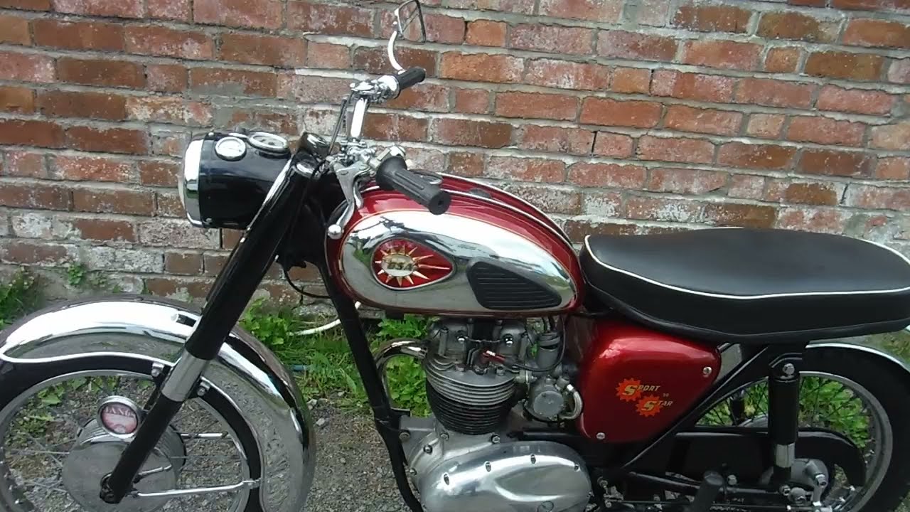 BSA B40 SS short 'before' road test to check on reported issues.