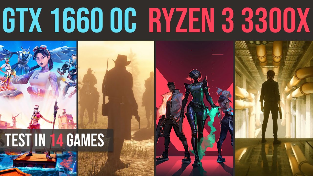 Ryzen 3 3300X | GTX 1660 OC test in 14 games | 1080p