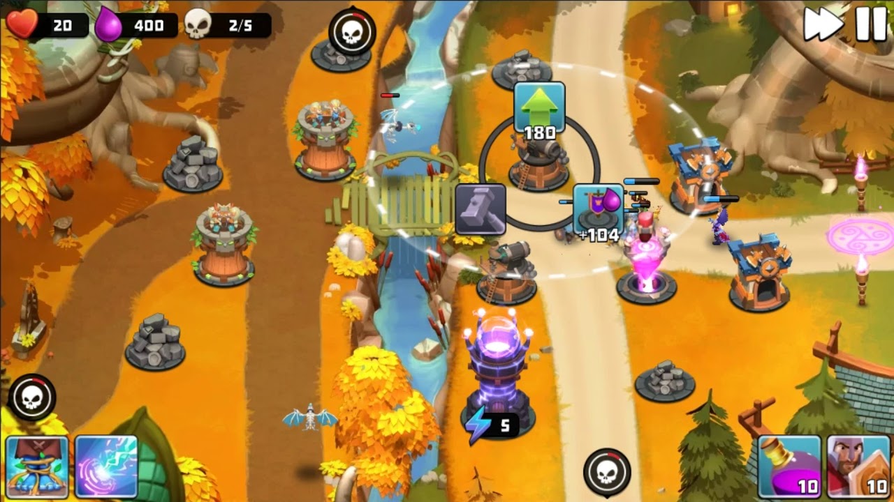 Castle Creeps TD - Chapter 13 Level 49 Into Goldleaf 3 Stars (Without Sentinel)