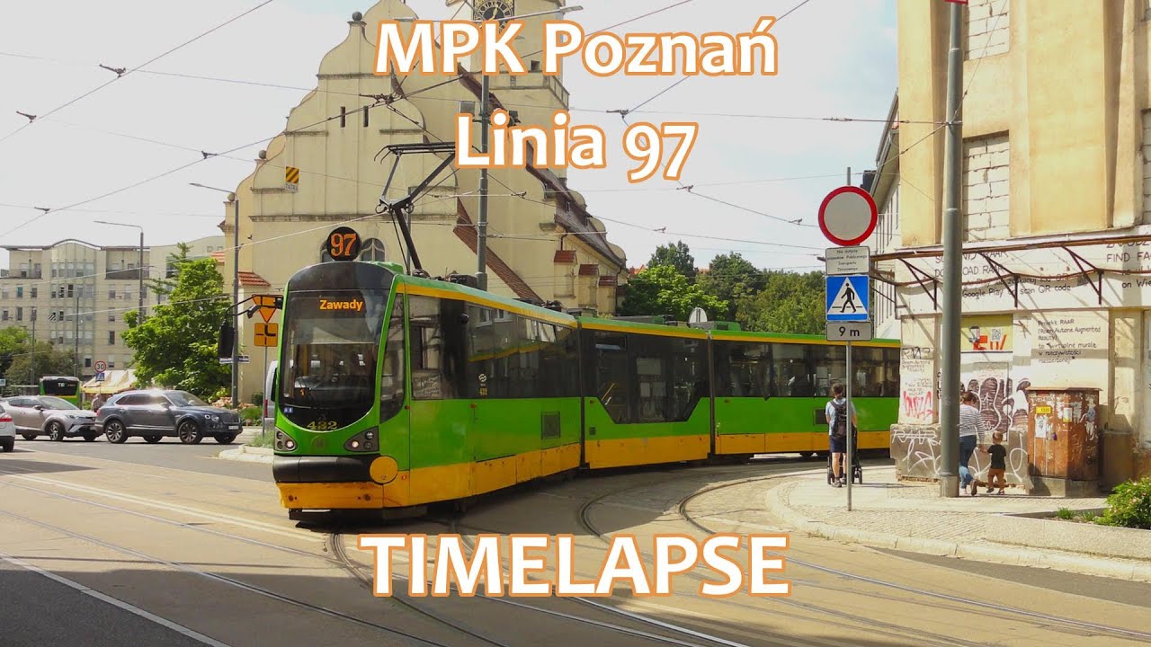 [TIMELAPSE] MPK Poznań | Linia 97 | Zawady - Rynek Wildecki - Zawady