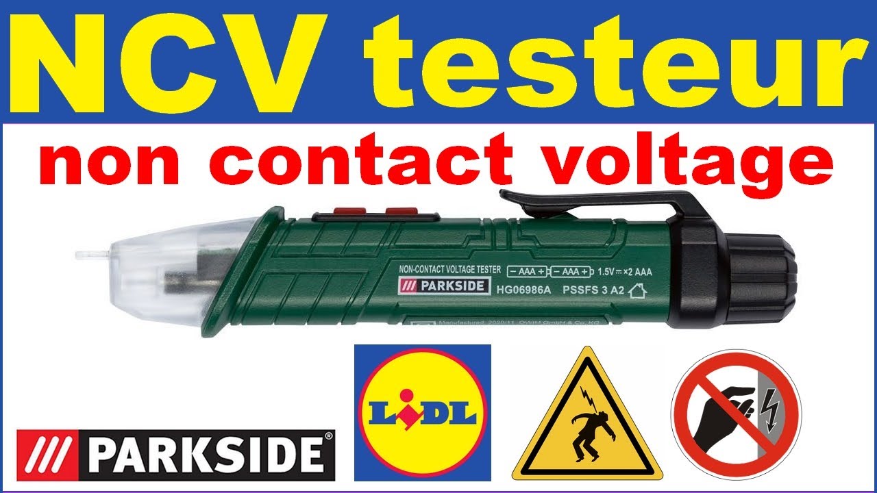 Testeur de tension électronique électrique parkside lidl - ncv tester