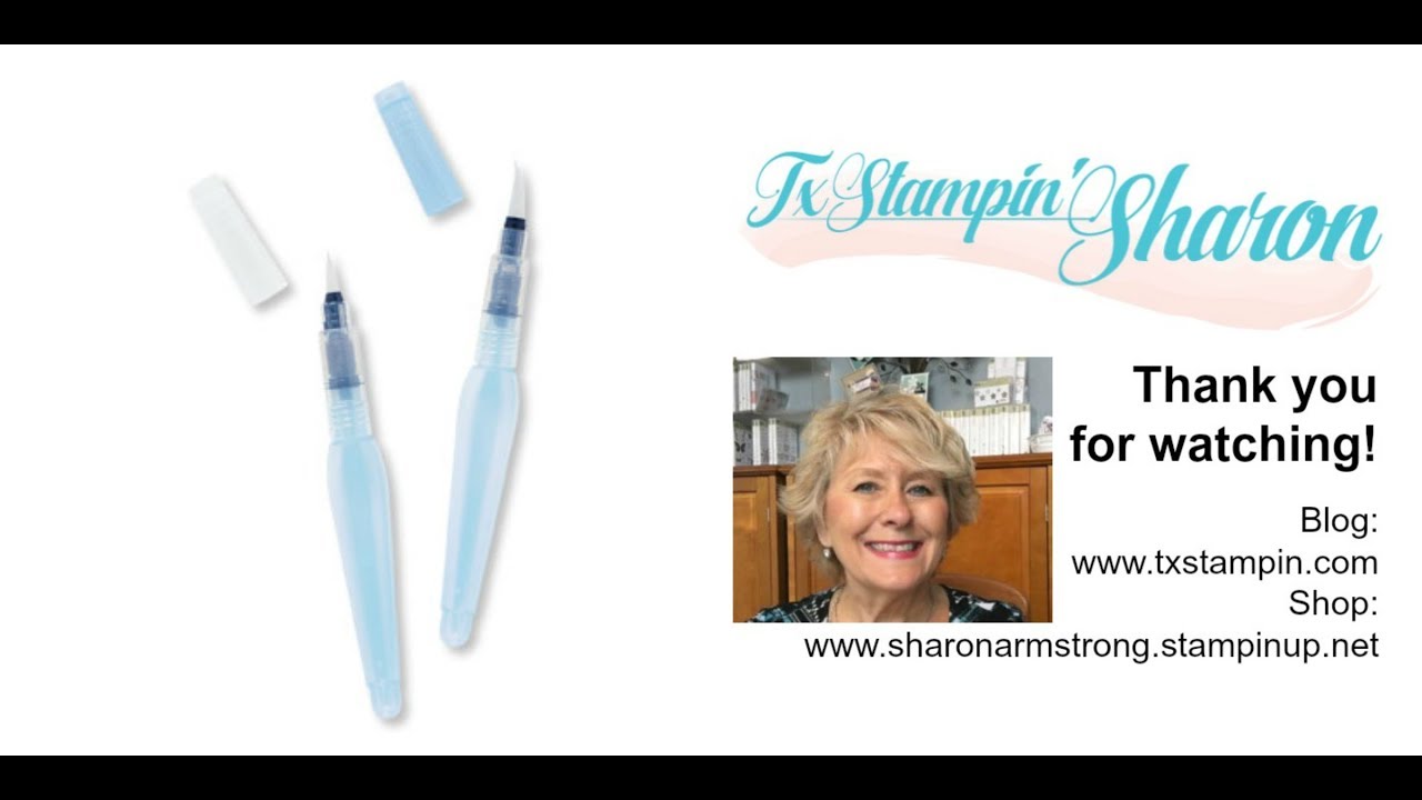 Узнайте, как использовать водяную кисть | Stampin' Up! Aqua Painter