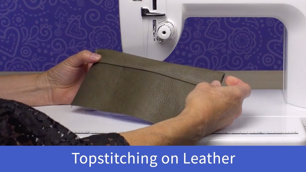 Topstitching on Leather with the Baby Lock Accomplish