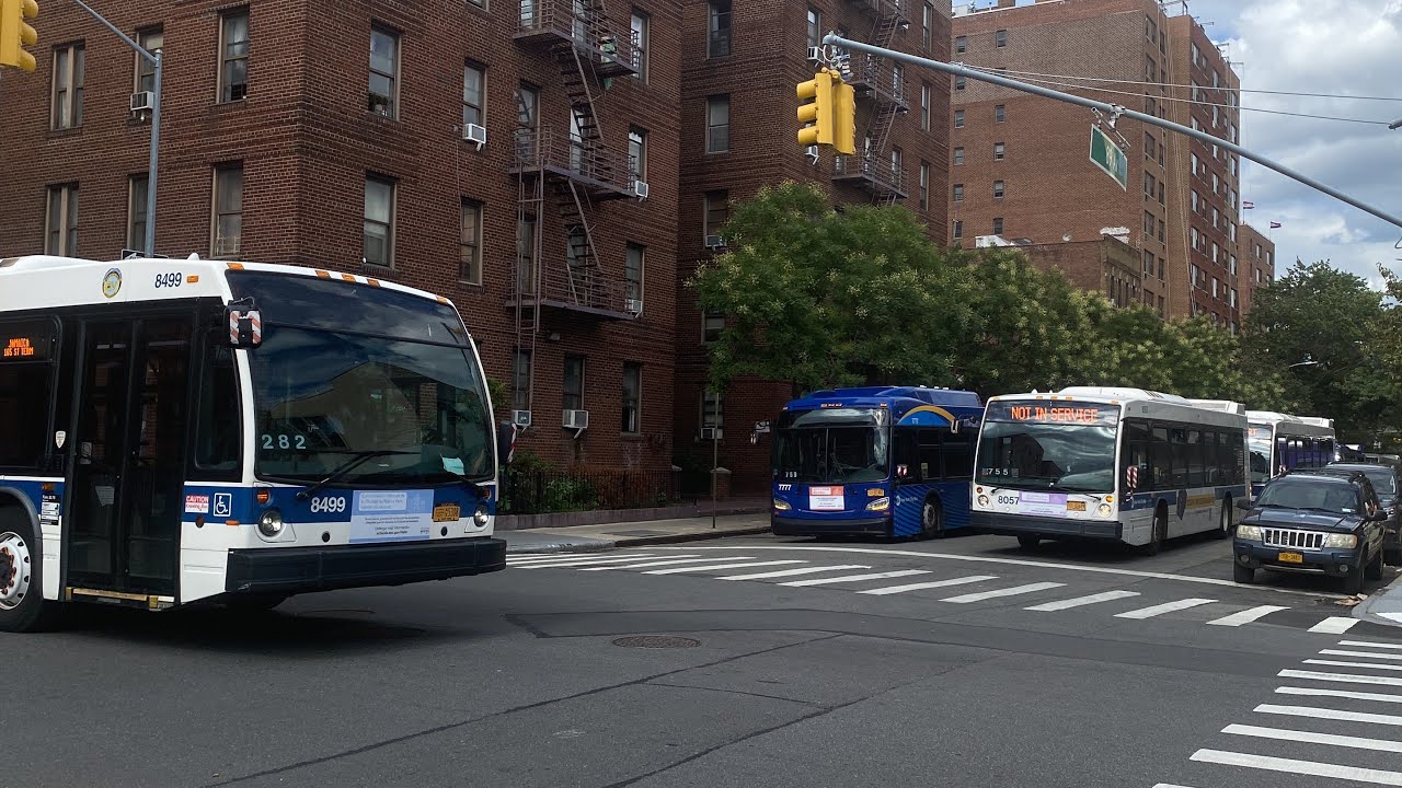 New York City Transit, MTA Bus & NICE || Bus Action at Jamaica-165th Terminal (Revisited)