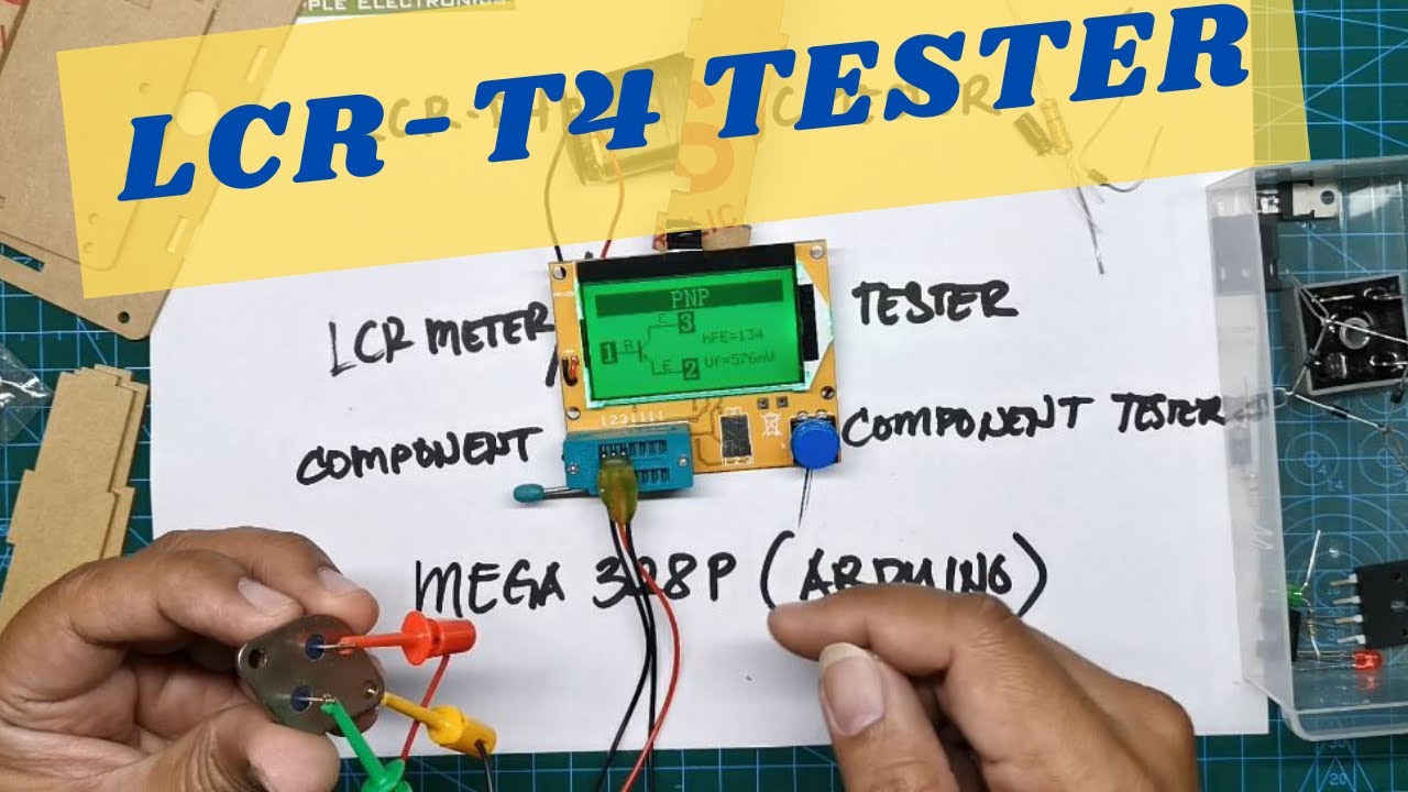 MEGA328 LCR-T4 Component analyzer unboxing and testing/review