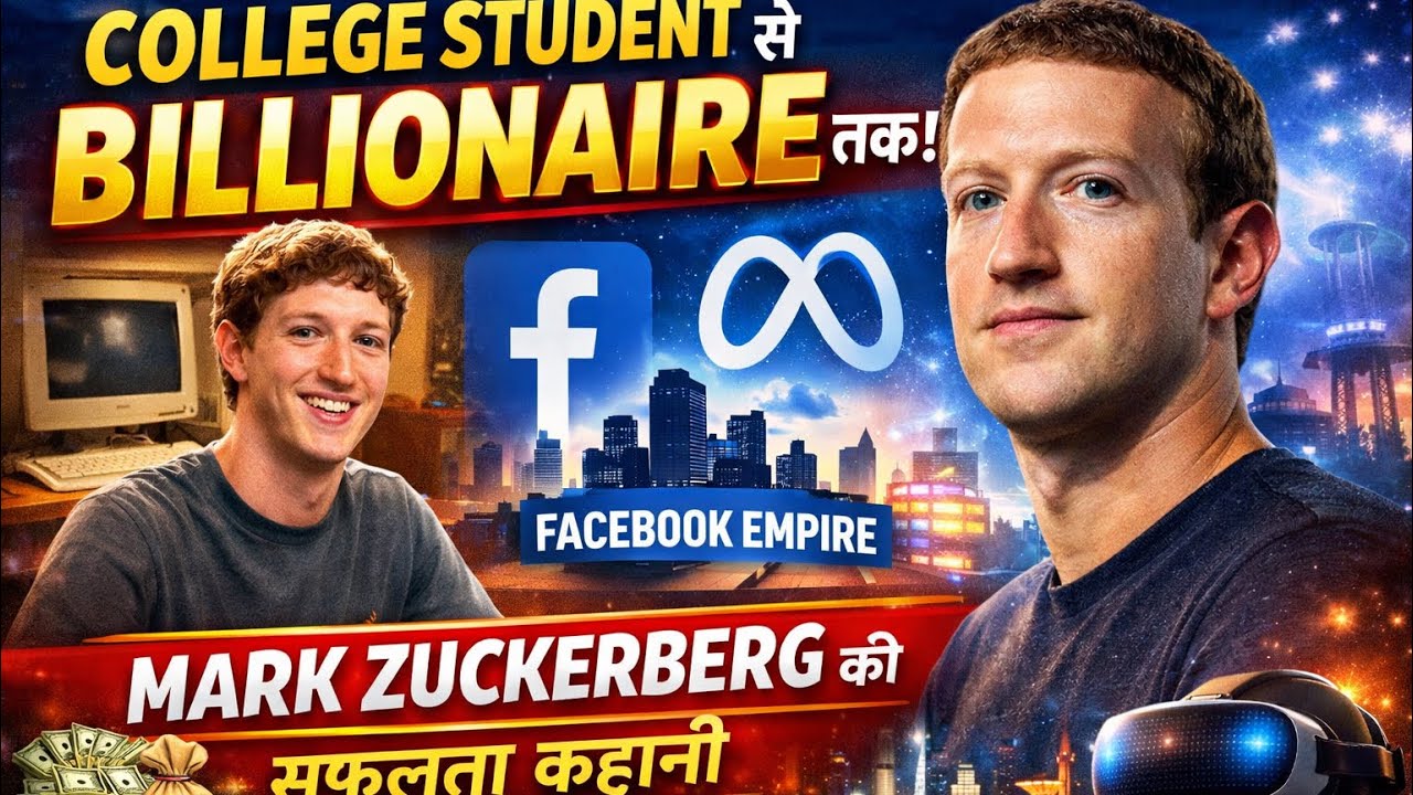 Mark Zuckerberg Story in Hindi | Facebook Ka Founder Kaise Bana Billionaire?