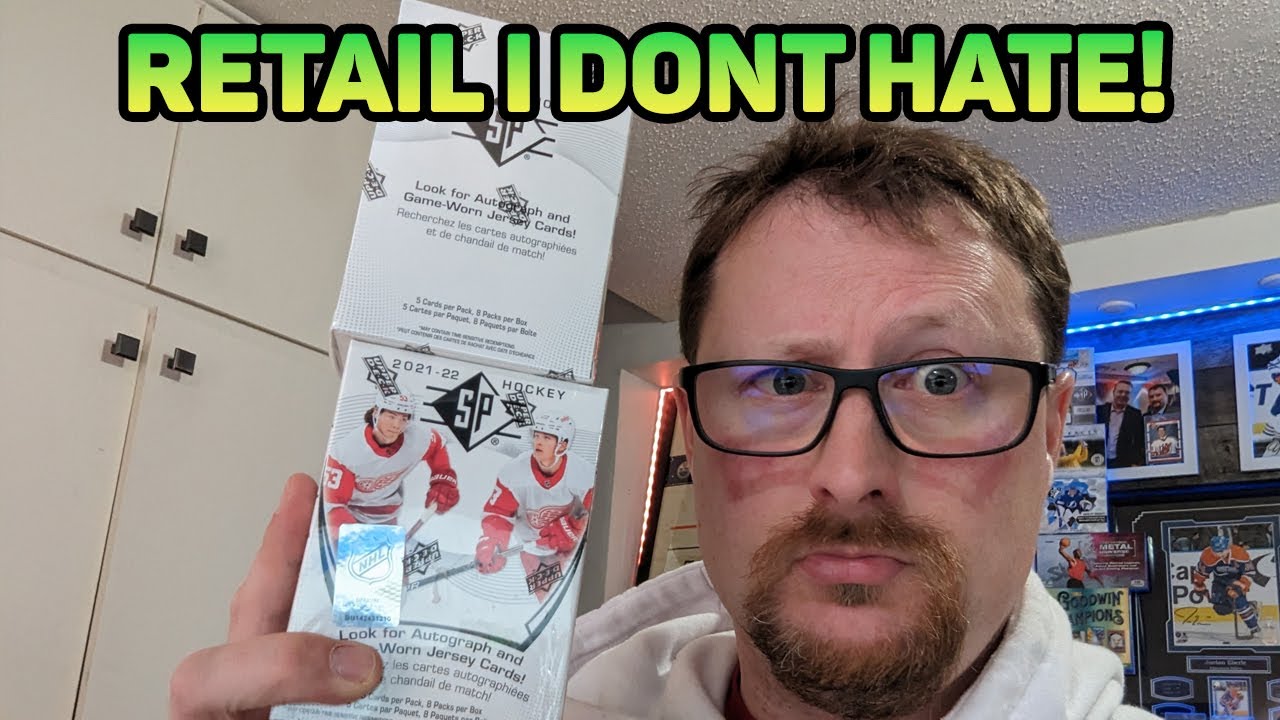 Opening 3 retail blasters of 21-22 Upper Deck SP Hockey Cards.