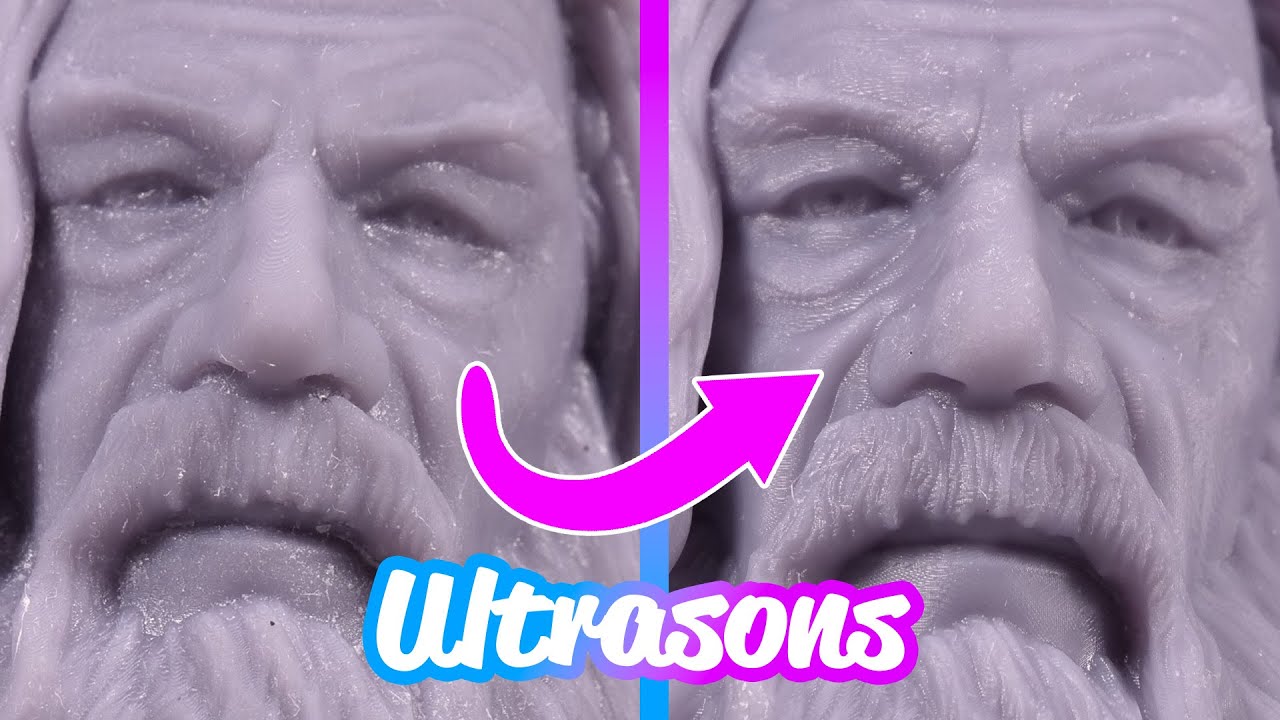Nettoyage d'impressions résine aux ultrasons 🦾 Aussi testé avec pièces mécanique