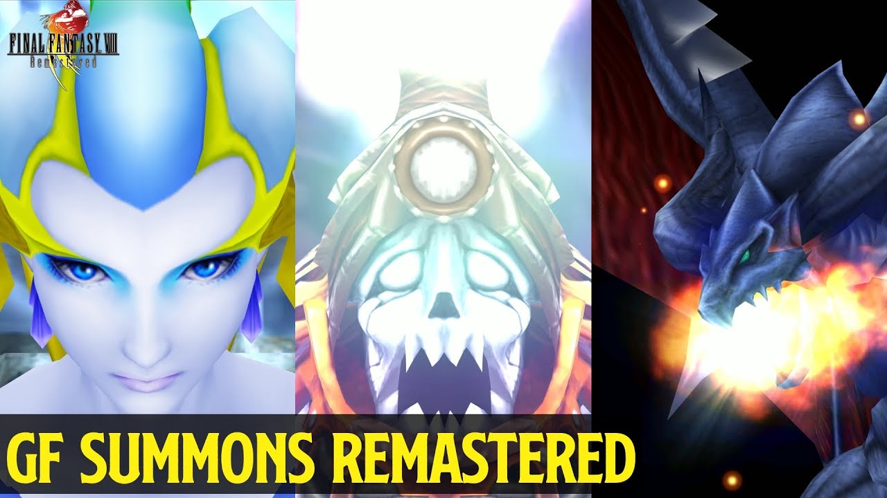 Final Fantasy VIII Remastered - GF Summons 2019 [4k]