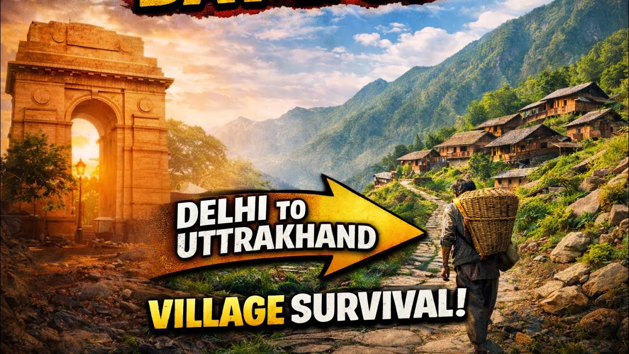 Gaun ki zindagi ji paunga?? 😫| 30 Days Village Life Test | Survive kar paunga  #himanshjoshivlogs
