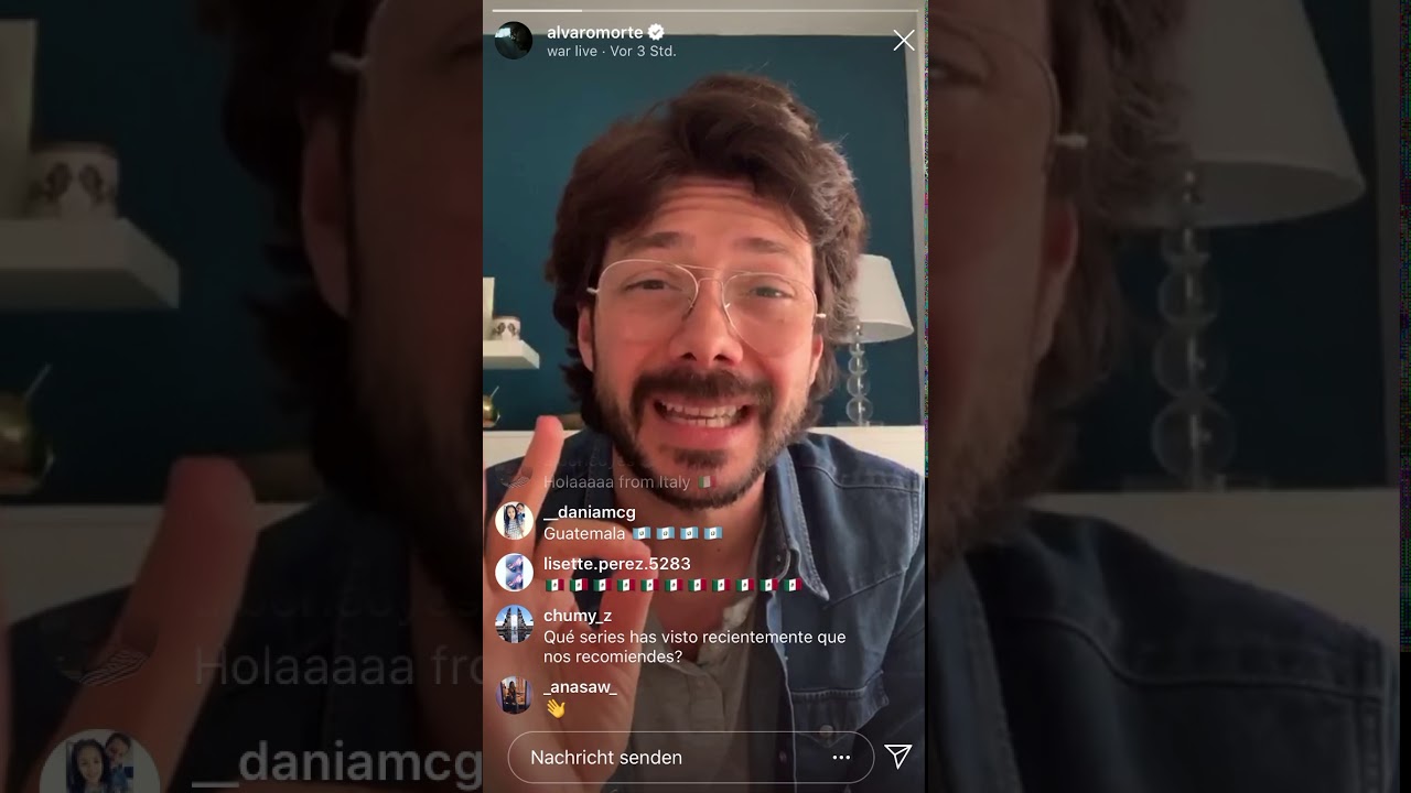 Álvaro Morte live | 15.03.2020