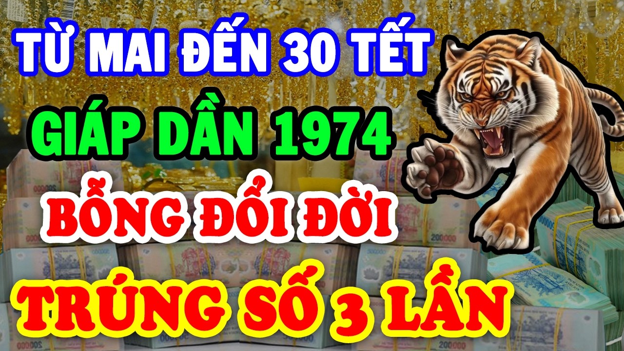 TRỜI MỞ PHÚC Giáp Dần 1974 Bỗng TRÚNG SỐ ĐỔI ĐỜI Tiền Về Ngập Két Trước 30 Tết ĂN TẾT CỰC GIÀU